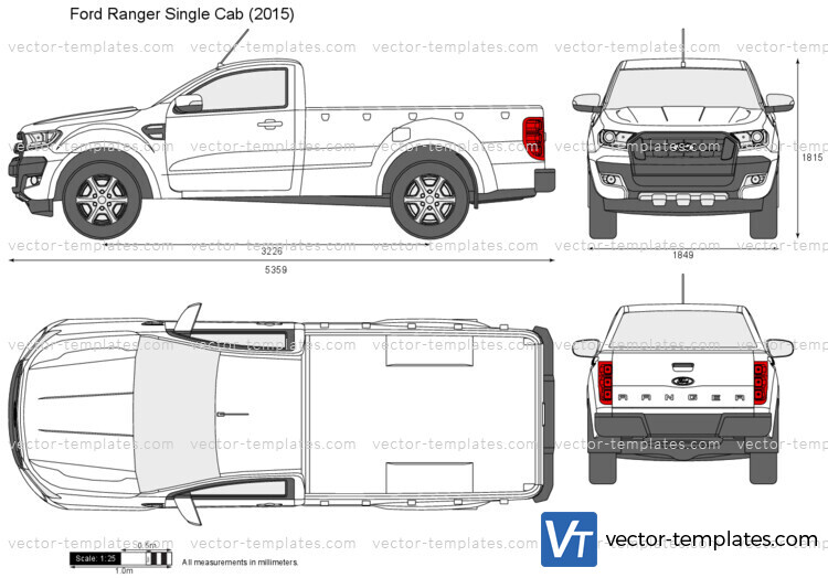 ford ranger truck drawings