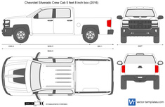 Chevrolet Silverado Crew Cab 5 feet 8 inch box