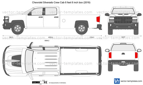 Chevrolet Silverado Crew Cab 6 feet 6 inch box