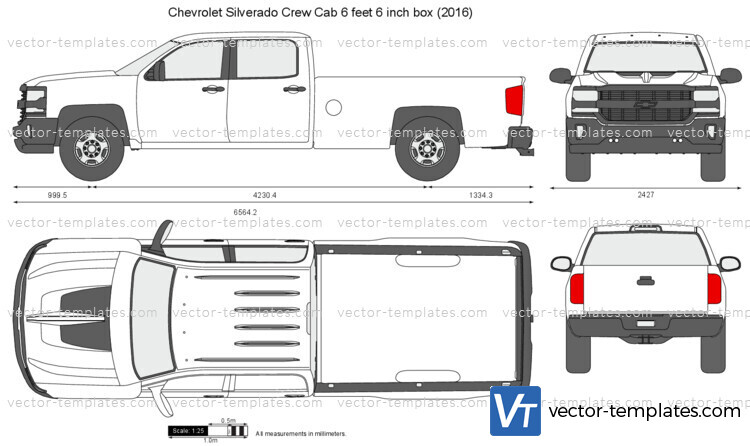 Chevrolet Silverado Crew Cab 6 feet 6 inch box