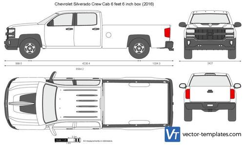 Chevrolet Silverado Crew Cab 6 feet 6 inch box