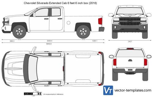 Chevrolet Silverado Extended Cab 6 feet 6 inch box