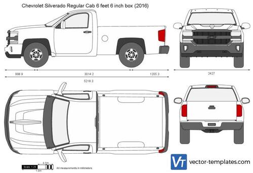 Chevrolet Silverado Regular Cab 6 feet 6 inch box