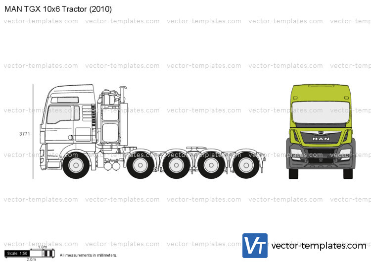 MAN TGX 10x6 Tractor