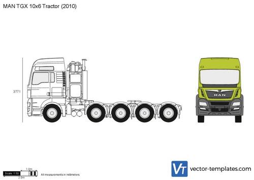 MAN TGX 10x6 Tractor