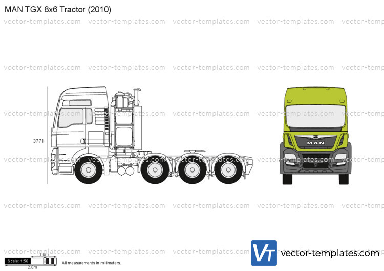 MAN TGX 8x6 Tractor