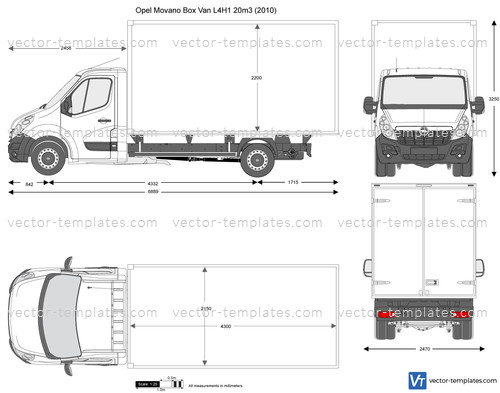 Opel Movano Box Van L4H1 20m3