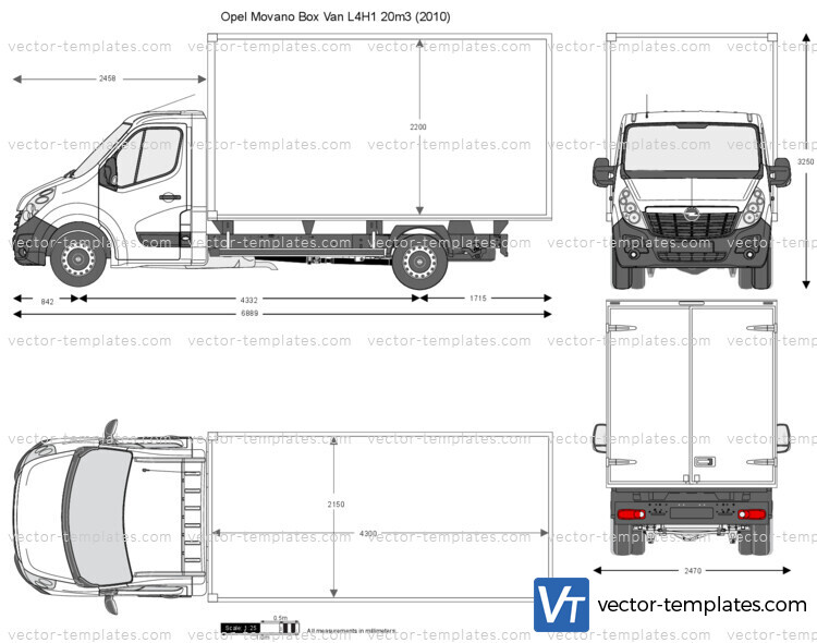 Opel Movano Box Van L4H1 20m3