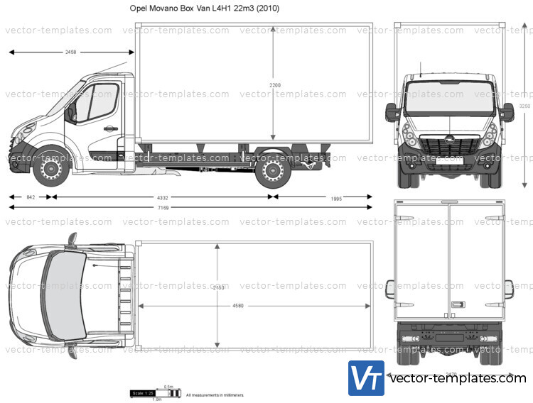 Opel Movano Box Van L4H1 22m3