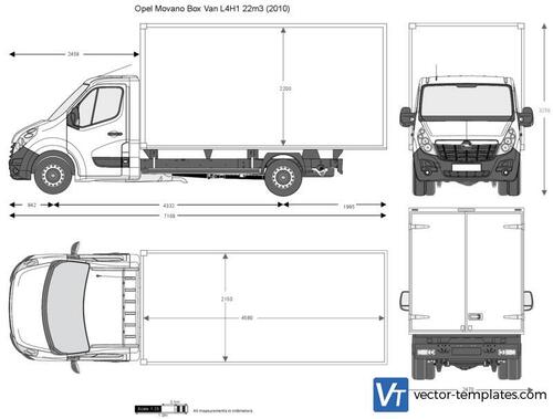 Opel Movano Box Van L4H1 22m3