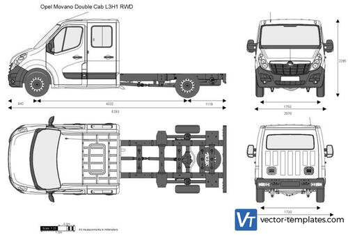 Opel Movano Double Cab L3H1 RWD