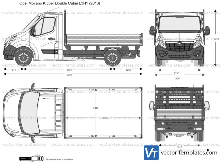 Opel Movano Kipper Double Cabin L3H1