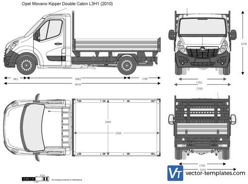 Opel Movano Kipper Double Cabin L3H1