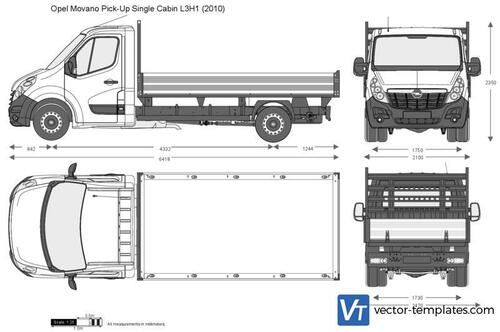 Opel Movano Pick-Up Single Cabin L3H1