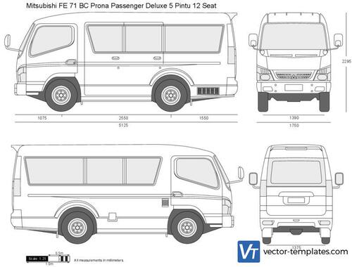 Mitsubishi FE 71 BC Prona Passenger Deluxe 5 Pintu 12 Seat