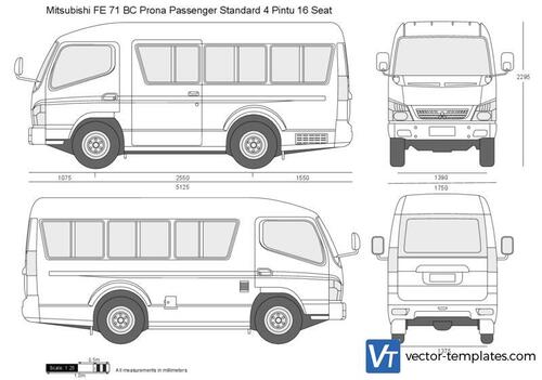 Mitsubishi FE 71 BC Prona Passenger Standard 4 Pintu 16 Seat