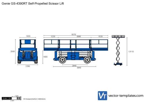 Genie GS-4390RT Self-Propelled Scissor Lift