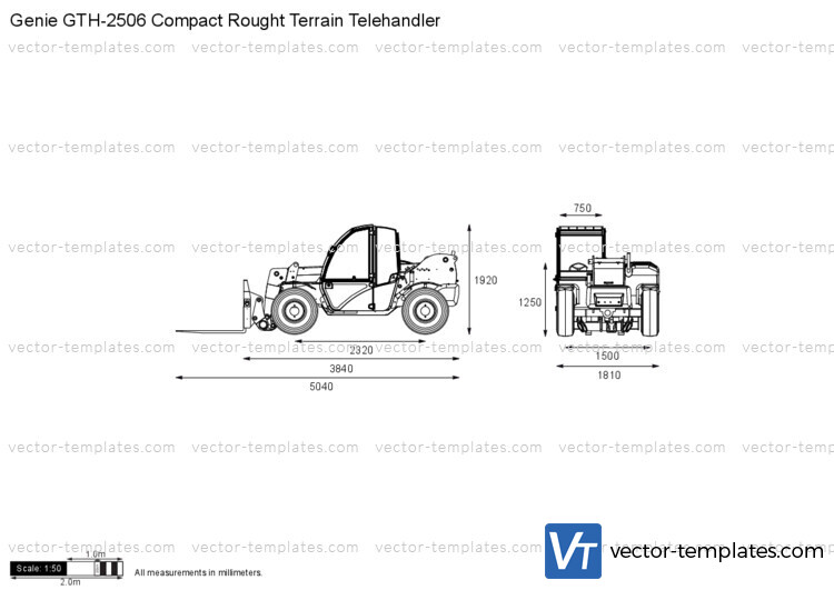 Genie GTH-2506 Compact Rought Terrain Telehandler