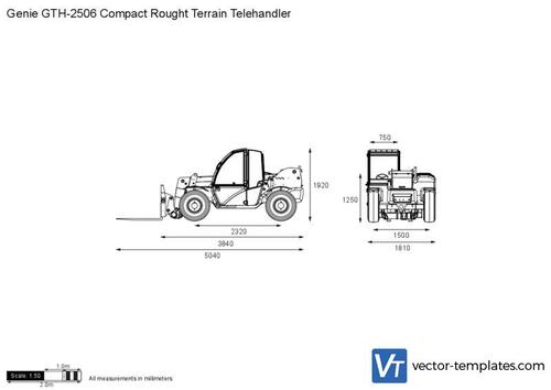 Genie GTH-2506 Compact Rought Terrain Telehandler