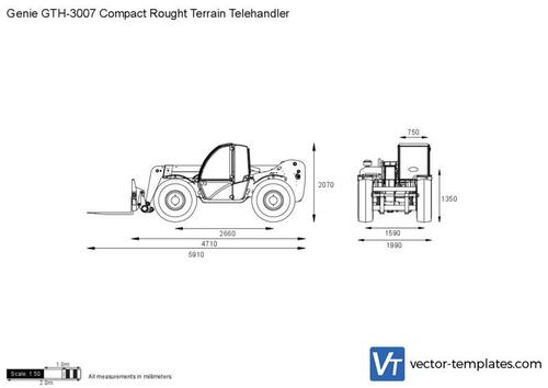 Genie GTH-3007 Compact Rought Terrain Telehandler