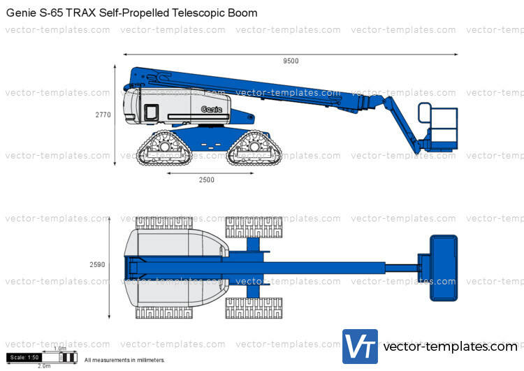 Genie S-65 TRAX Self-Propelled Telescopic Boom