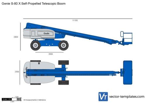 JLG E450AJ vector drawing