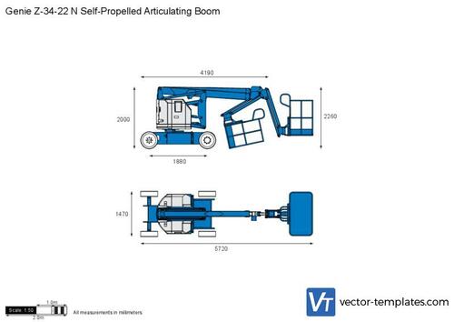 Genie Z-34-22 N Self-Propelled Articulating Boom