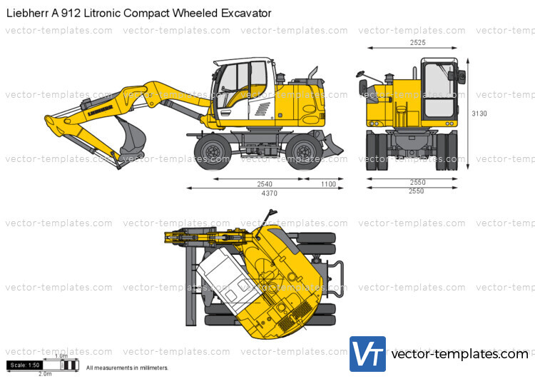 Liebherr A 912 Litronic Compact Wheeled Excavator