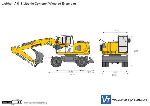 Liebherr A 918 Litronic Compact Wheeled Excavator