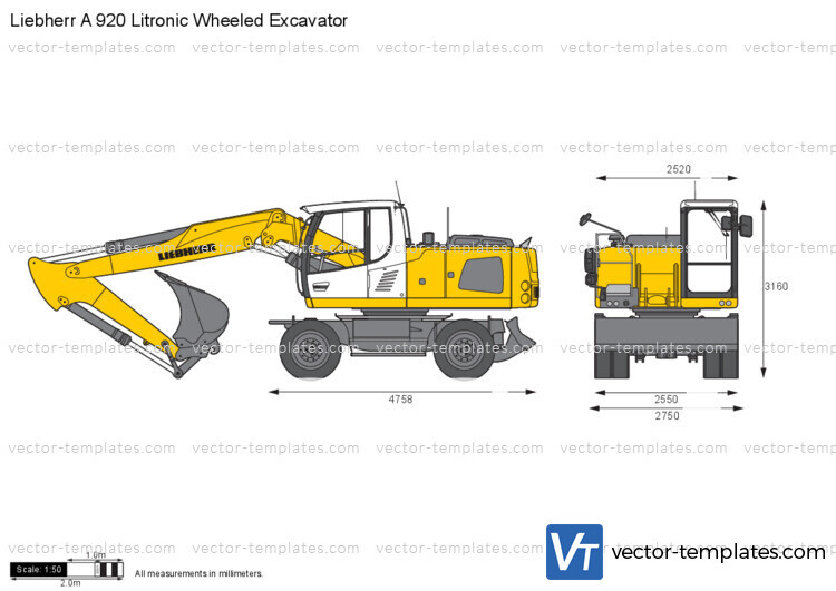 Liebherr A 920 Litronic Wheeled Excavator