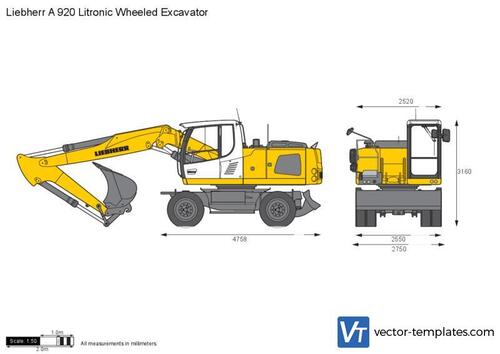 Liebherr A 920 Litronic Wheeled Excavator