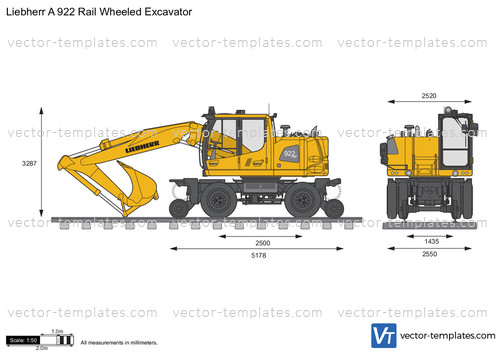 Liebherr A 922 Rail Wheeled Excavator