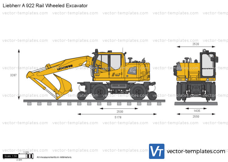 Liebherr A 922 Rail Wheeled Excavator