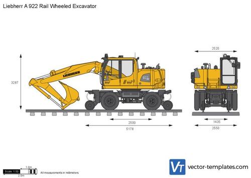 Liebherr A 922 Rail Wheeled Excavator