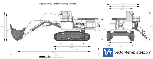 Liebherr R 9150 Front Shovel Mining Excavator