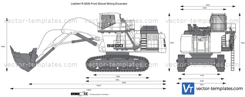 Liebherr R 9200 Front Shovel Mining Excavator