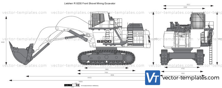 Liebherr R 9200 Front Shovel Mining Excavator