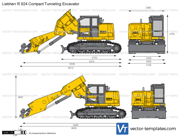 Liebherr R 924 Compact Tunneling Excavator