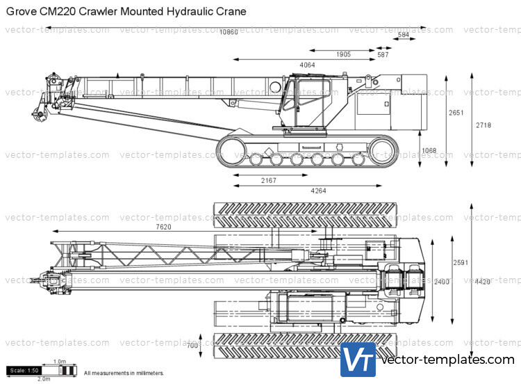 Grove CM220 Crawler Mounted Hydraulic Crane