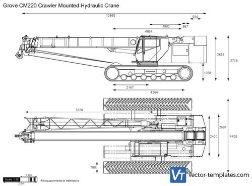 Grove CM220 Crawler Mounted Hydraulic Crane