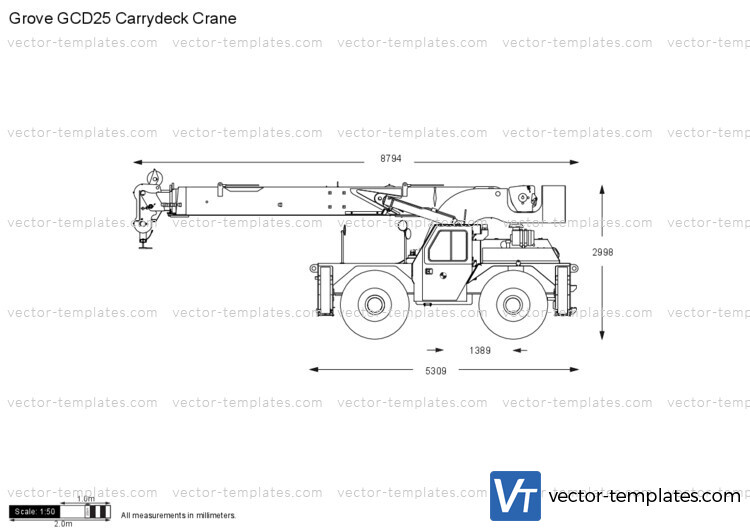 Grove GCD25 Carrydeck Crane