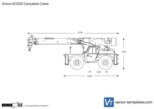 Grove GCD25 Carrydeck Crane