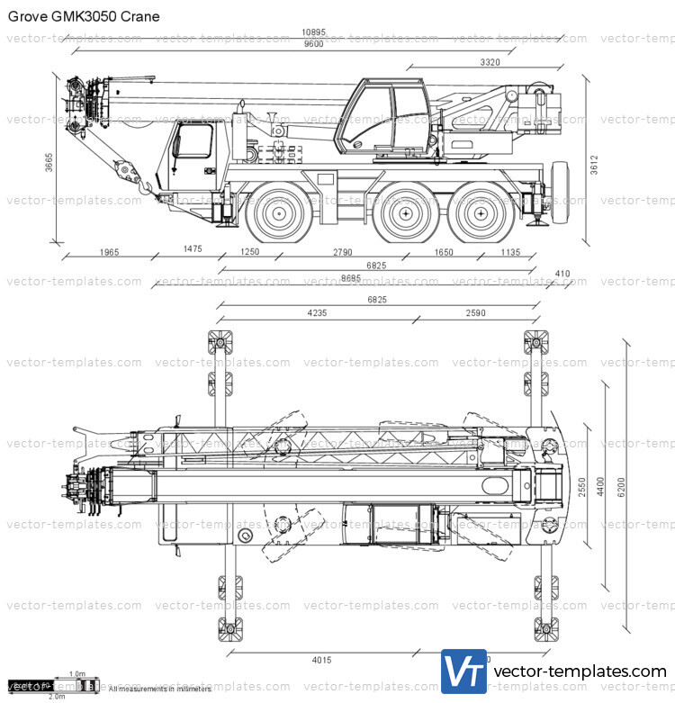 Grove GMK3050 Crane