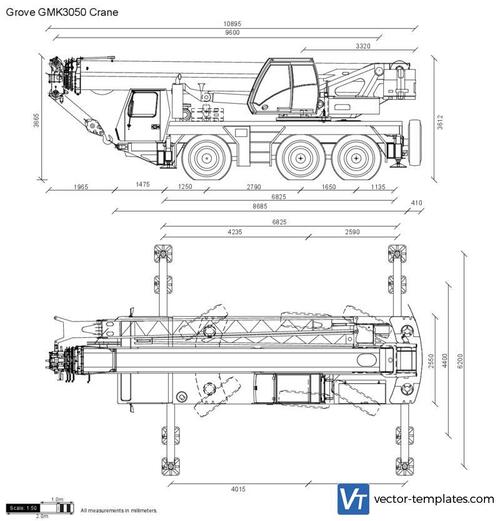 Grove GMK3050 Crane