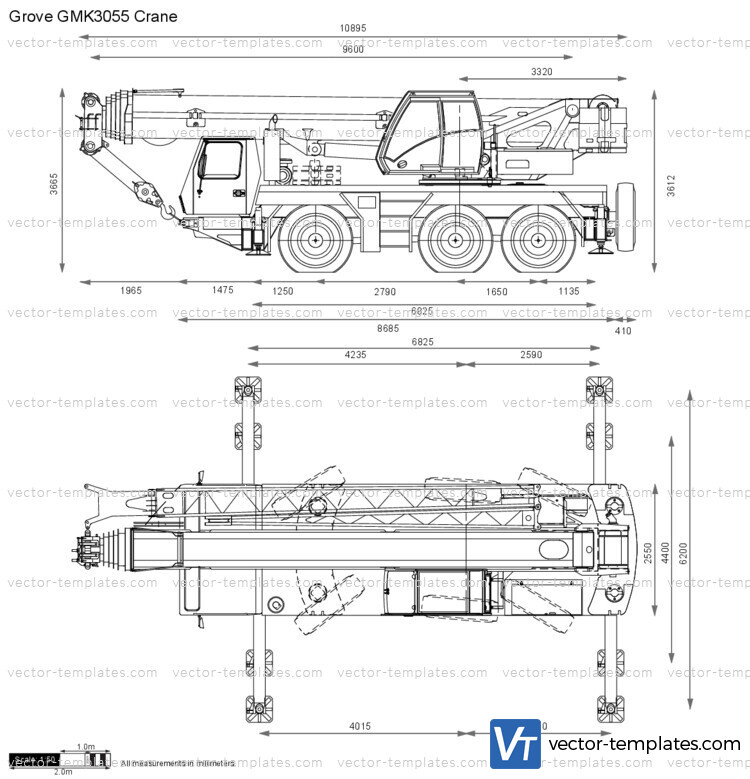 Grove GMK3055 Crane