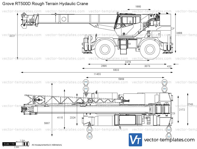 Grove RT500D Rough Terrain Hydaulic Crane