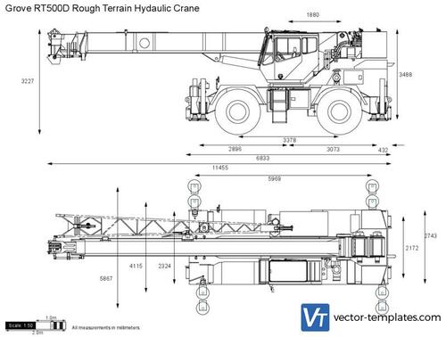 Grove RT500D Rough Terrain Hydaulic Crane