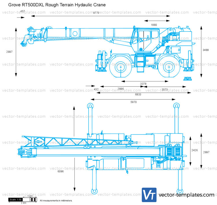 Grove RT500DXL Rough Terrain Hydaulic Crane