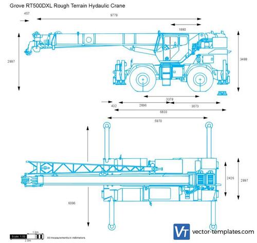Grove RT500DXL Rough Terrain Hydaulic Crane