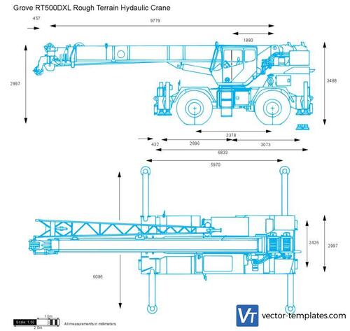 Grove RT500DXL Rough Terrain Hydaulic Crane